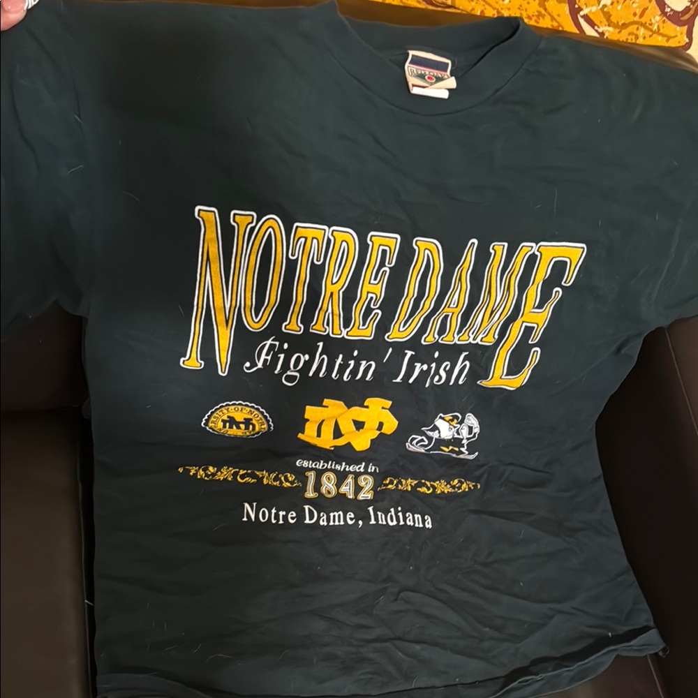 Notre Dame Green Short Sleeve Tee